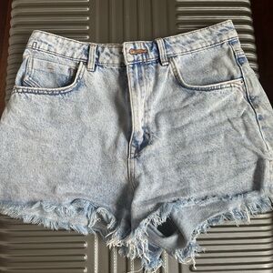 Zara High Waisted denim shorts S:8